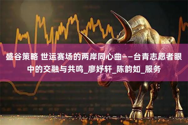 盛谷策略 世运赛场的两岸同心曲——台青志愿者眼中的交融与共鸣_廖妤轩_陈韵如_服务